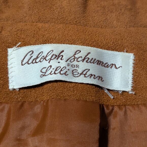 Adolph Shuman for Lilli Ann Vintage Brown Ultra Suede Women's Blazer - Picture 3 of 12